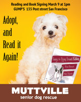 Fanny the Flying French Bulldog Reading and adoption event!